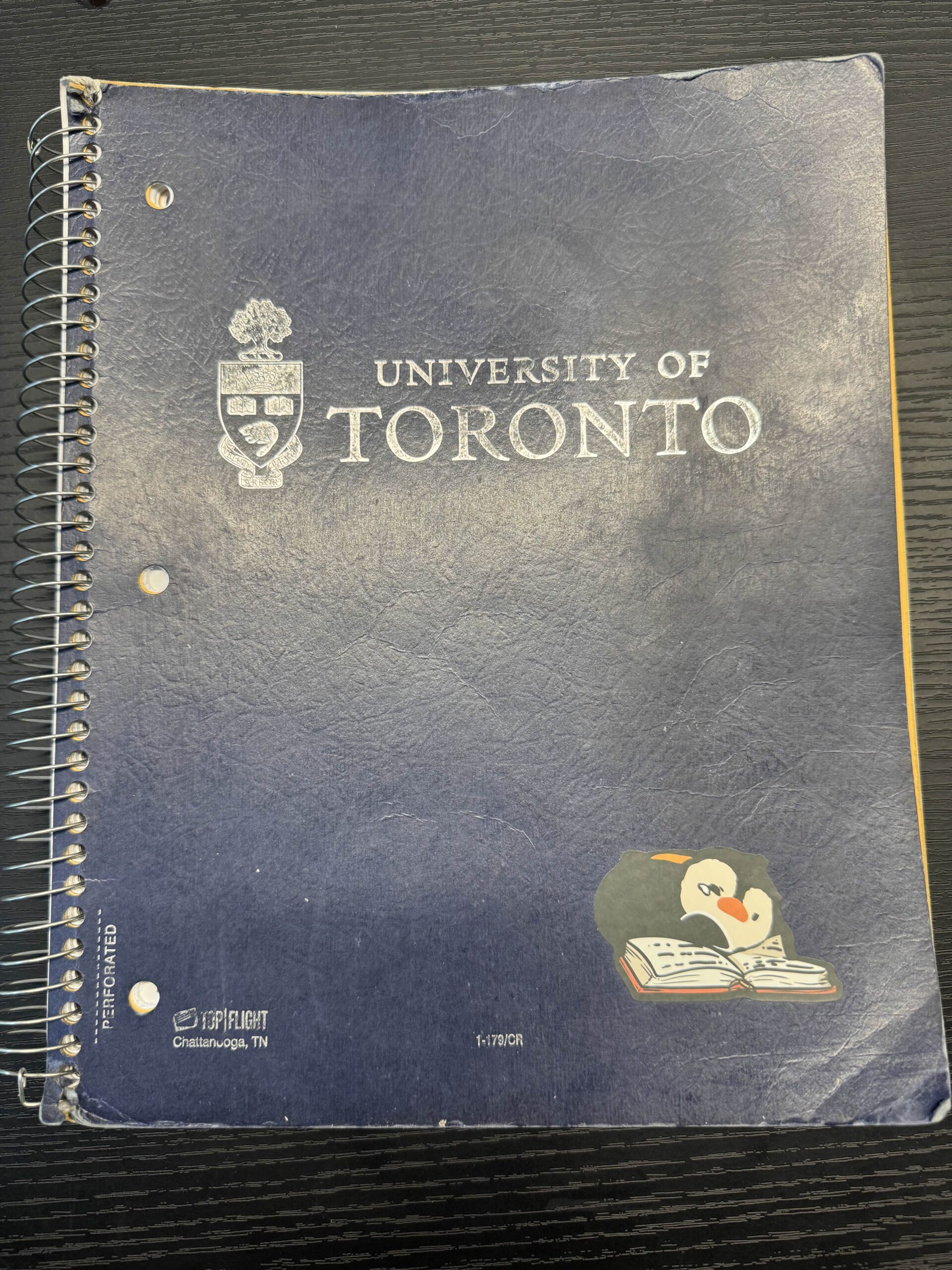 Cover of U of T notebook